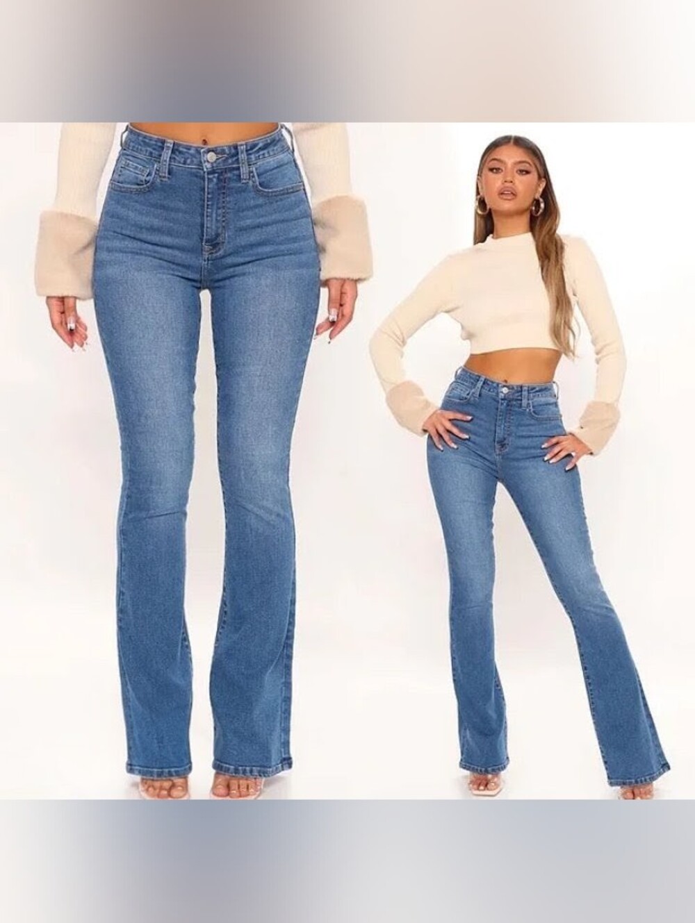 NWT FN High-Rise Flared Women’s Jeans - Blue